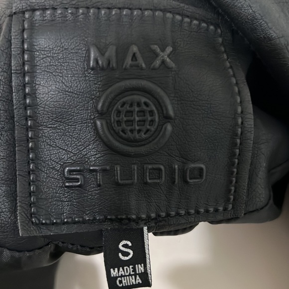 Max studio faux leather biker jacket - Picture 6 of 7